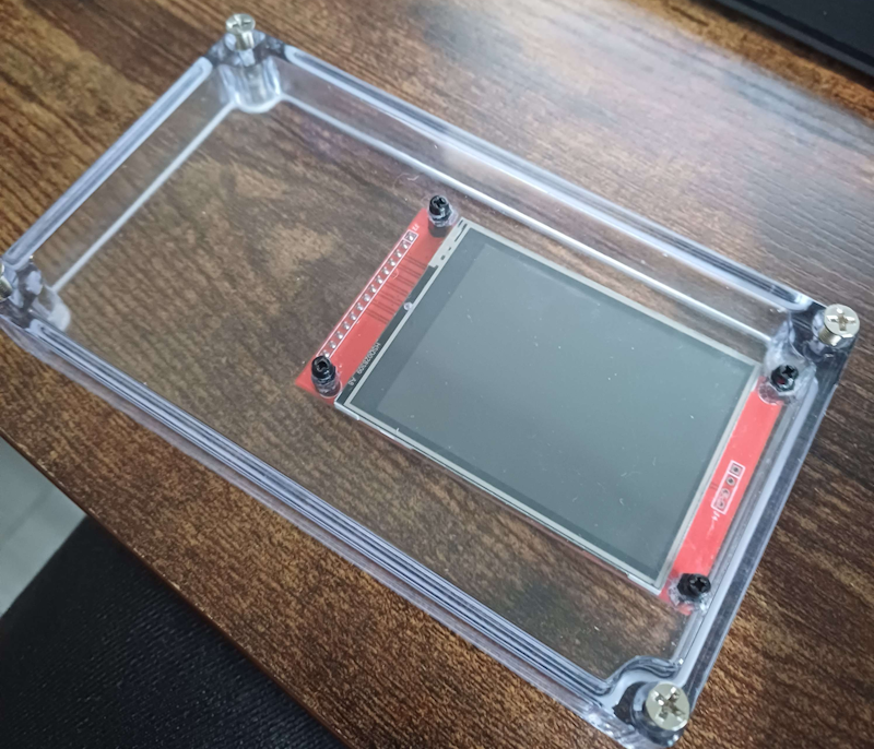 Mounting the display to the project box